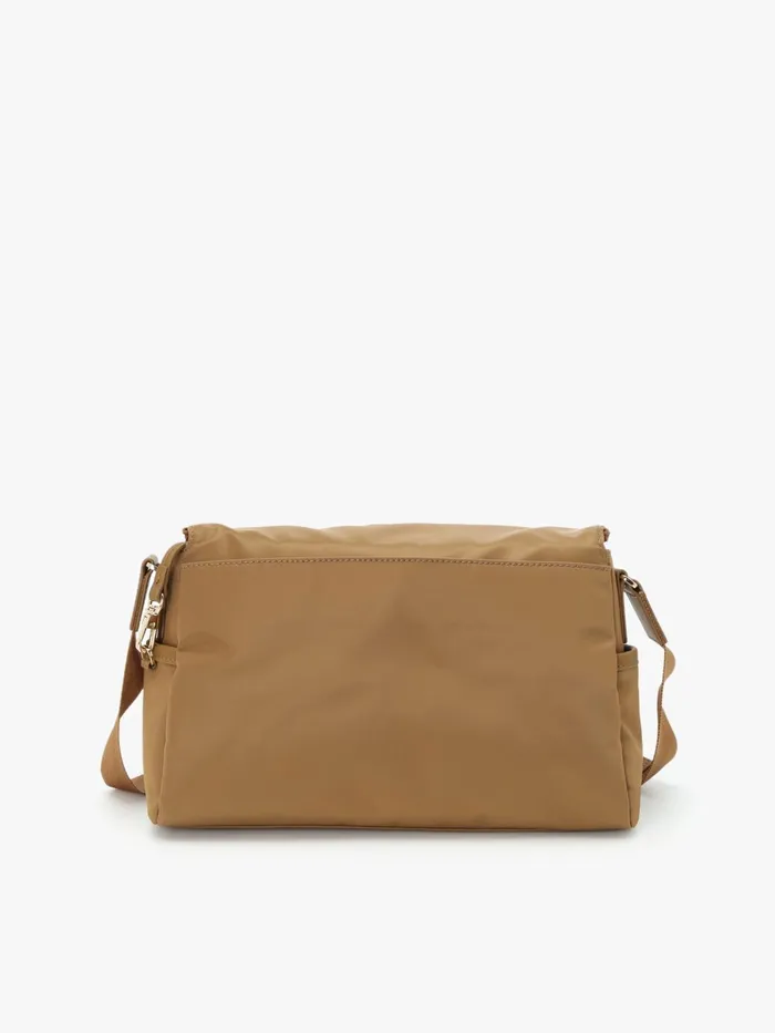 Agns B Bags Women Brown Nylon Shoulder Bag