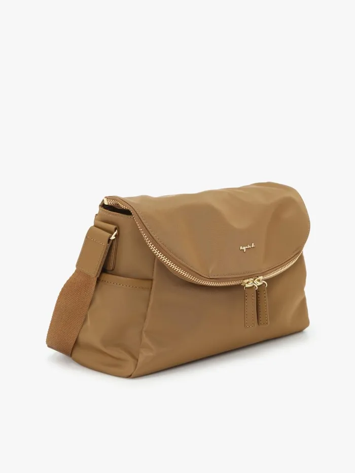 Agns B Bags Women Brown Nylon Shoulder Bag