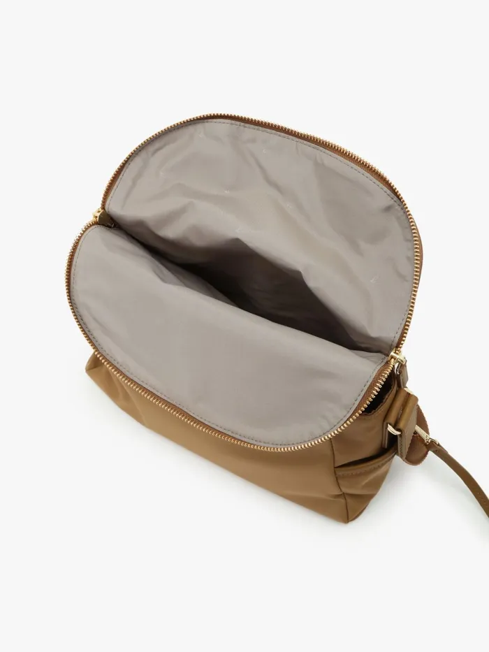 Agns B Bags Women Brown Nylon Shoulder Bag