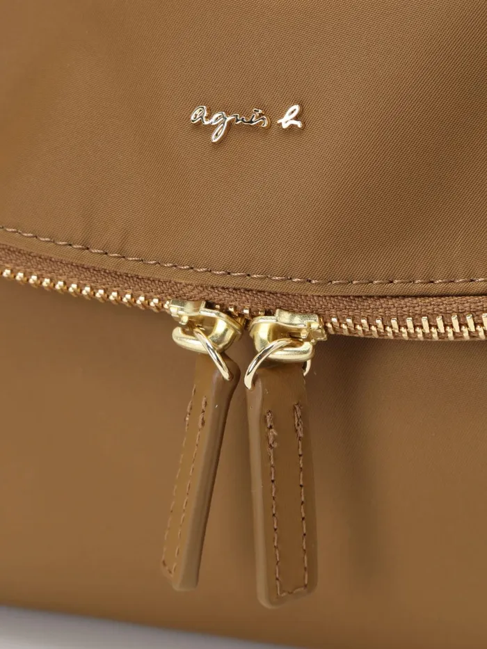 Agns B Bags Women Brown Nylon Shoulder Bag