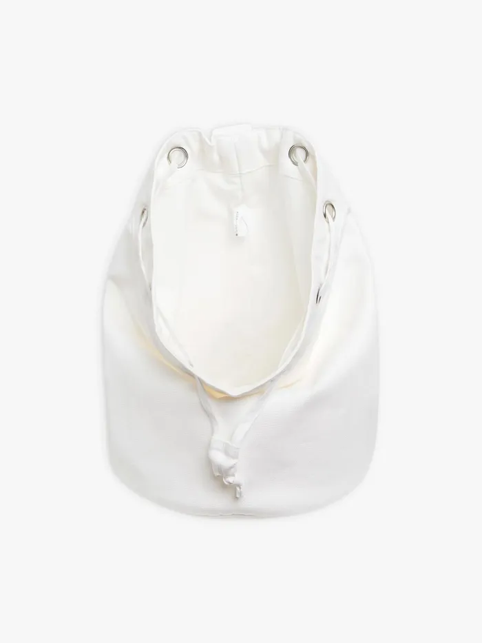 Agns B Bags WomenMen White Cotton Stphane Drawstring Bag