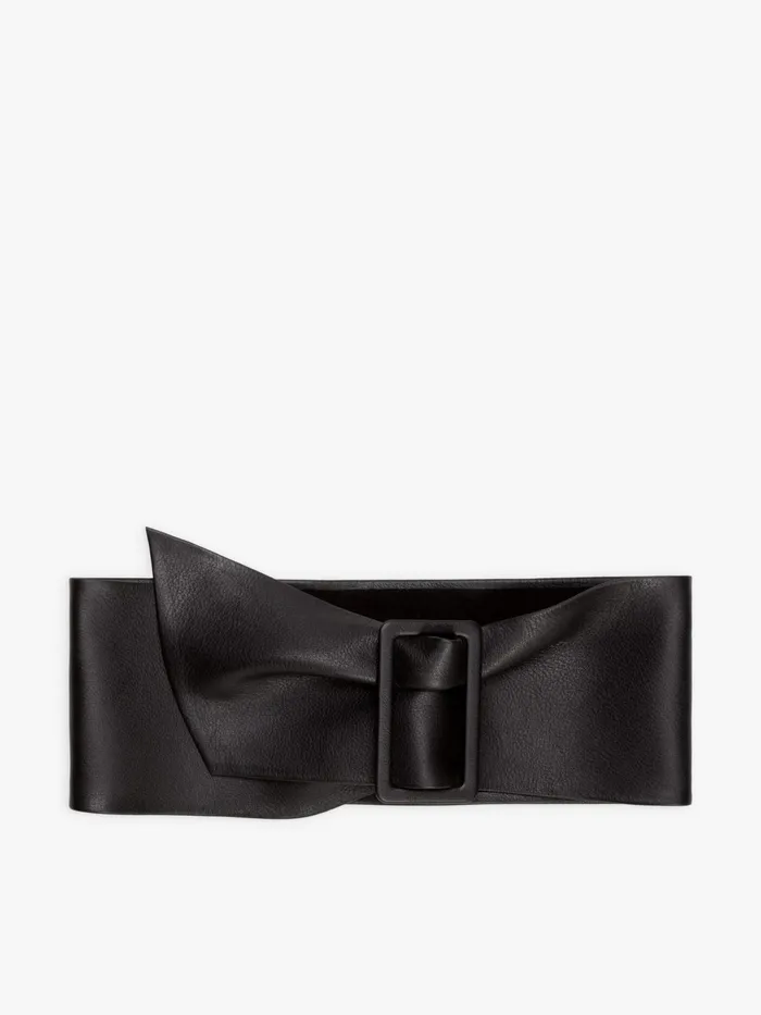 Agns B Belts Women Black Leather Izia Belt
