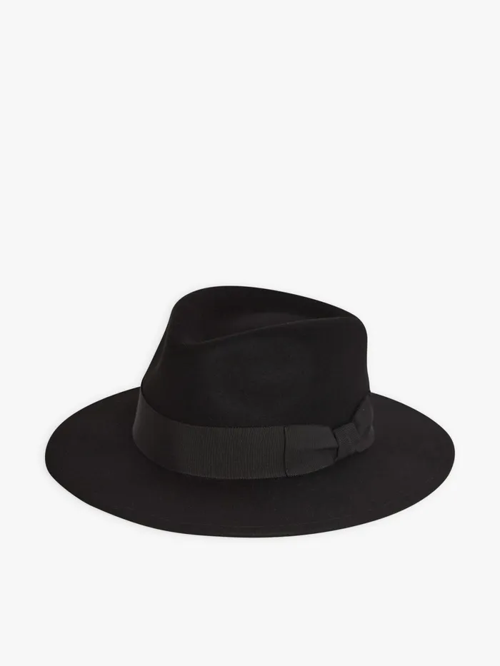 Agns B Caps and Hats MenWomen Black Wool Saliou Hat