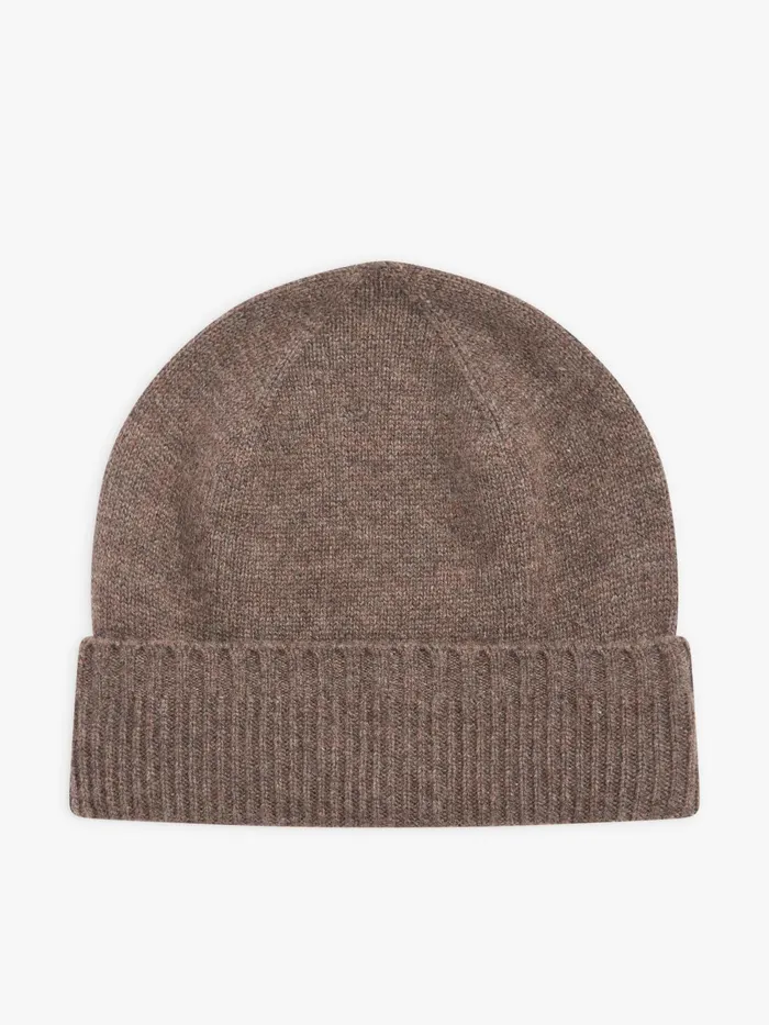 Agns B Caps and Hats WomenMen Brown Nelio Unisex Cashmere Beanie