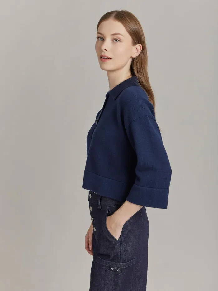 Agns B Cardigans Women Blue Cotton Lolotte Cardigan