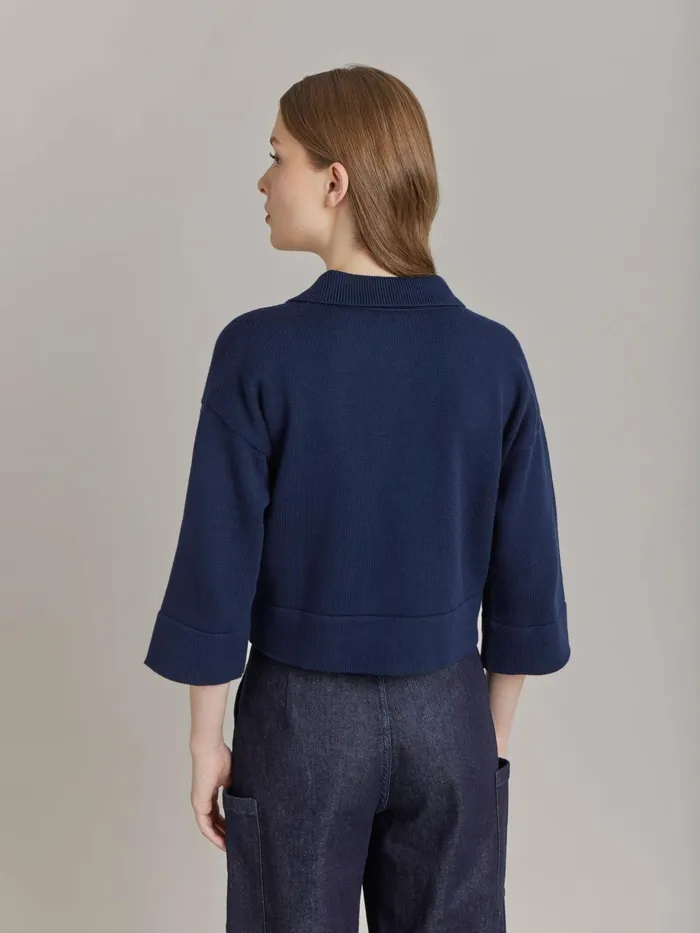 Agns B Cardigans Women Blue Cotton Lolotte Cardigan
