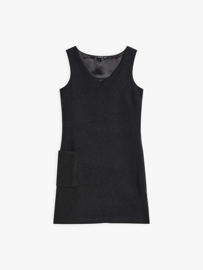 Agns B Dresses Women Black Wool Jersey Viki Dress