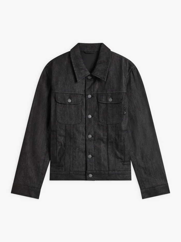 Agns B Jackets and Coats Men Black Cotton Jacket