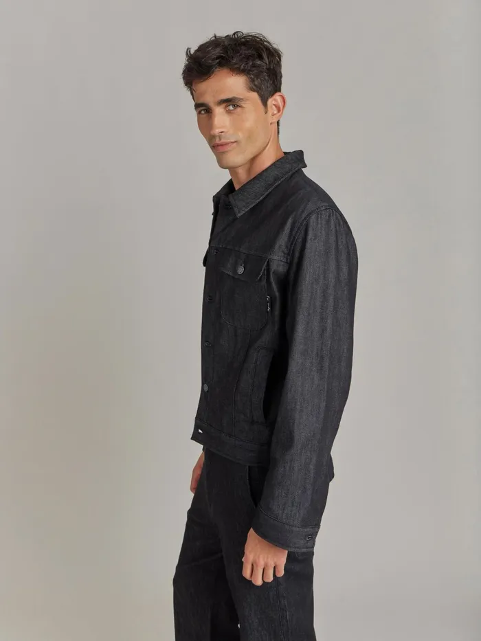 Agns B Jackets and Coats Men Black Cotton Jacket
