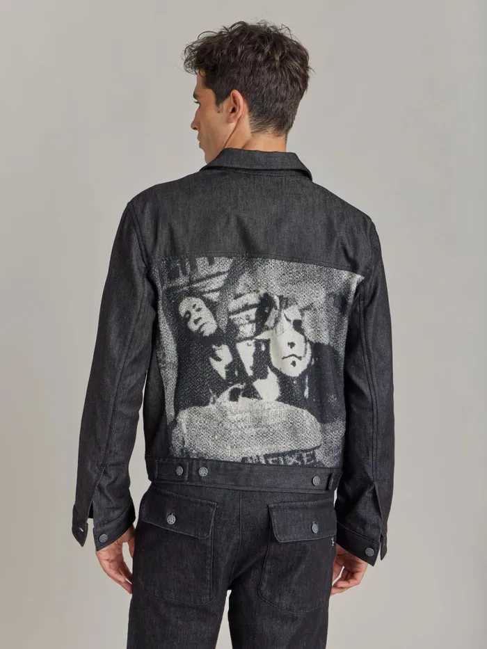 Agns B Jackets and Coats Men Black Cotton Jacket
