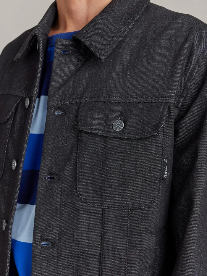 Agns B Jackets and Coats Men Black Cotton Jacket