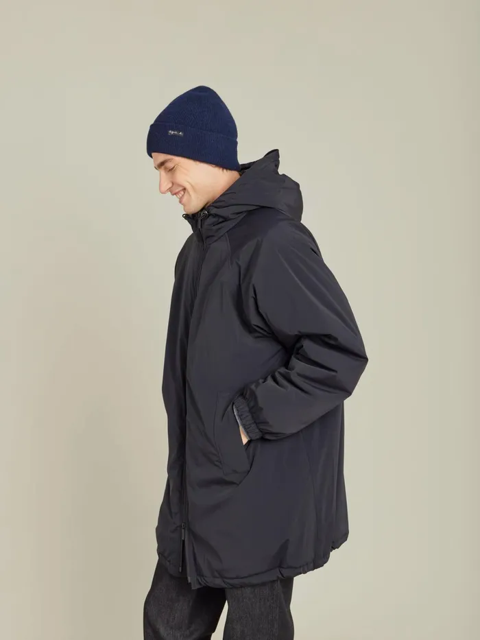 Agns B Jackets and Coats Men Black Technical Fabric Nautilus Parka
