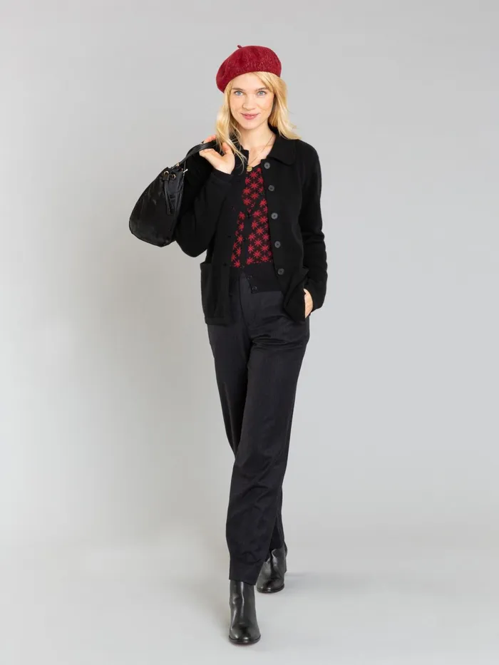 Agns B Jackets and Coats Women Black Cashmere Canton Jacket