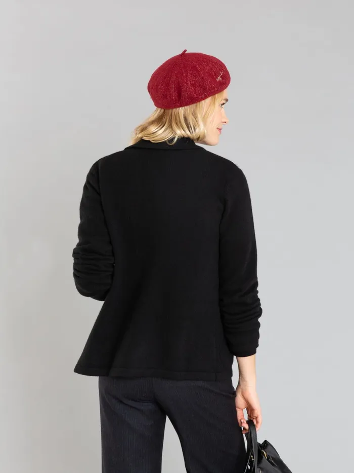 Agns B Jackets and Coats Women Black Cashmere Canton Jacket