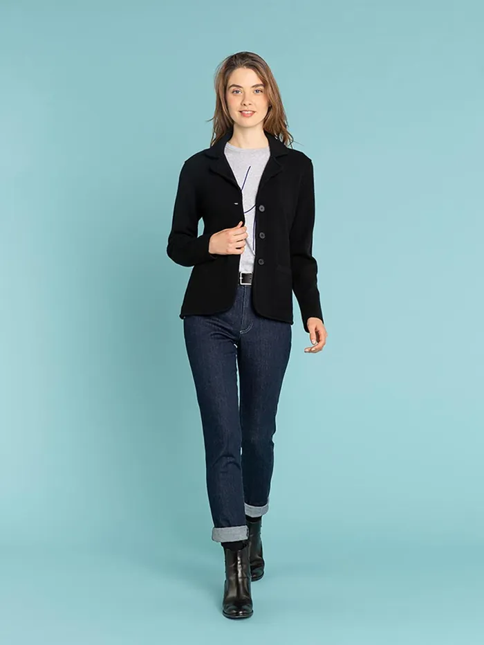 Agns B Jackets and Coats Women Black Cashmere Clifford Jacket
