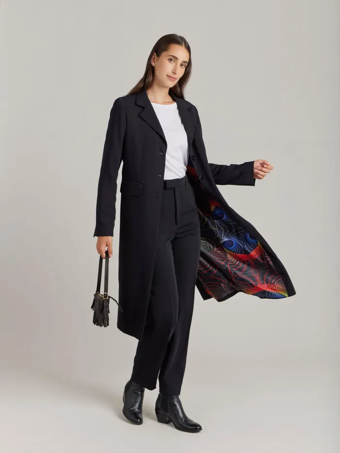 Agns B Jackets and Coats Women Black Charley Coat Photo Lining