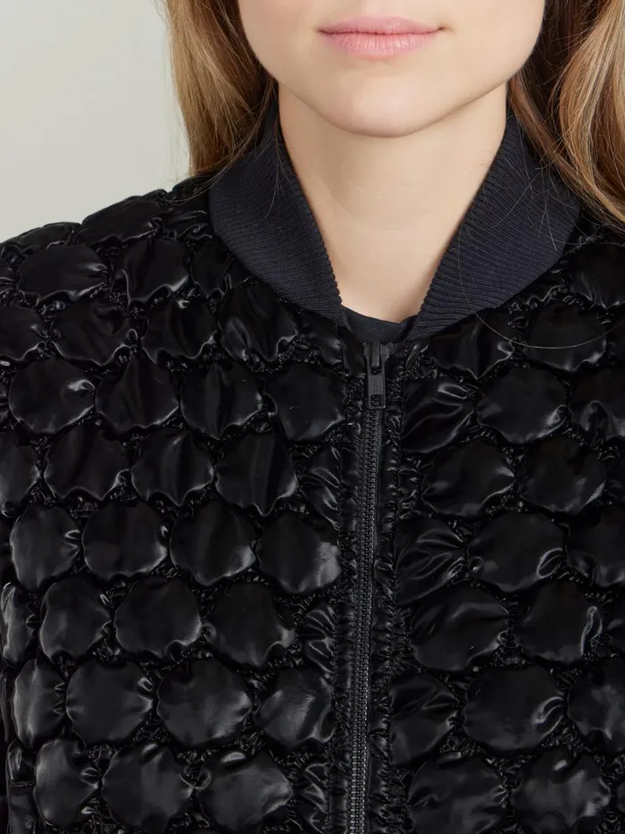 Agns B Jackets and Coats Women Black Polyester Quilted Classe Jacket