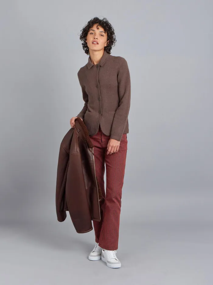 Agns B Jackets and Coats Women Brown Clifford Cashmere Jacket