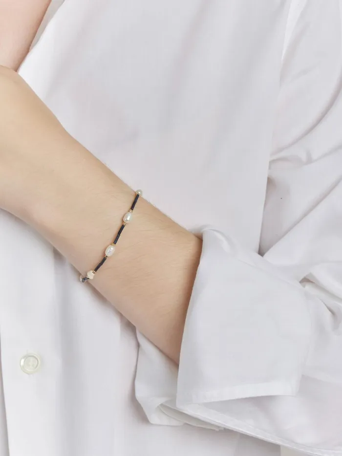 Agns B Jewellery and Watches Women White Freshwater Pearl Estee Bracelet