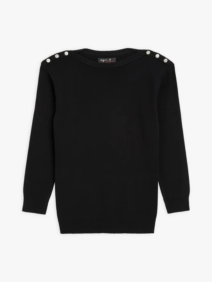 Agns B Jumpers Women Black 34length Sleeves Badiane Sweater