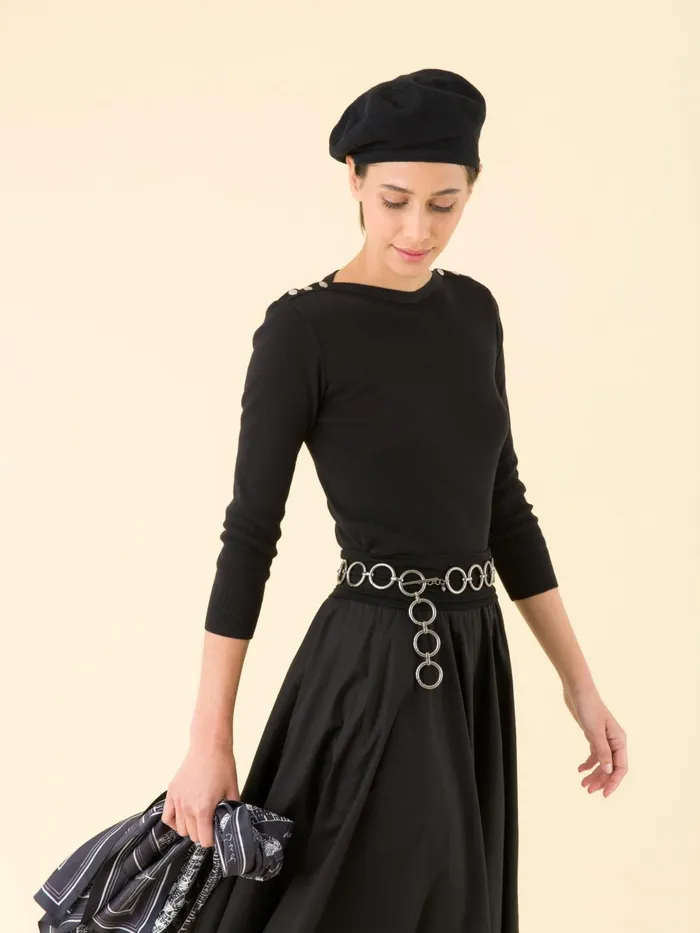 Agns B Jumpers Women Black 34length Sleeves Badiane Sweater
