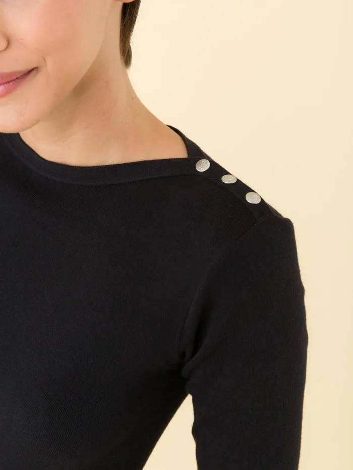 Agns B Jumpers Women Black 34length Sleeves Badiane Sweater