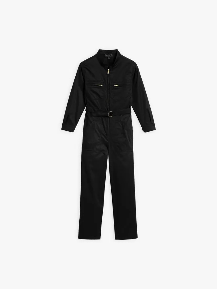 Agns B Jumpsuits WomenChildren Black Cotton Awa Jumpsuit