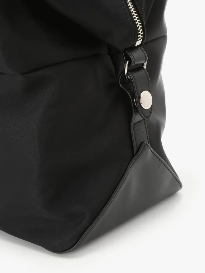 Agns B Large Bags and Totes Women Black Nylon Strap Bag