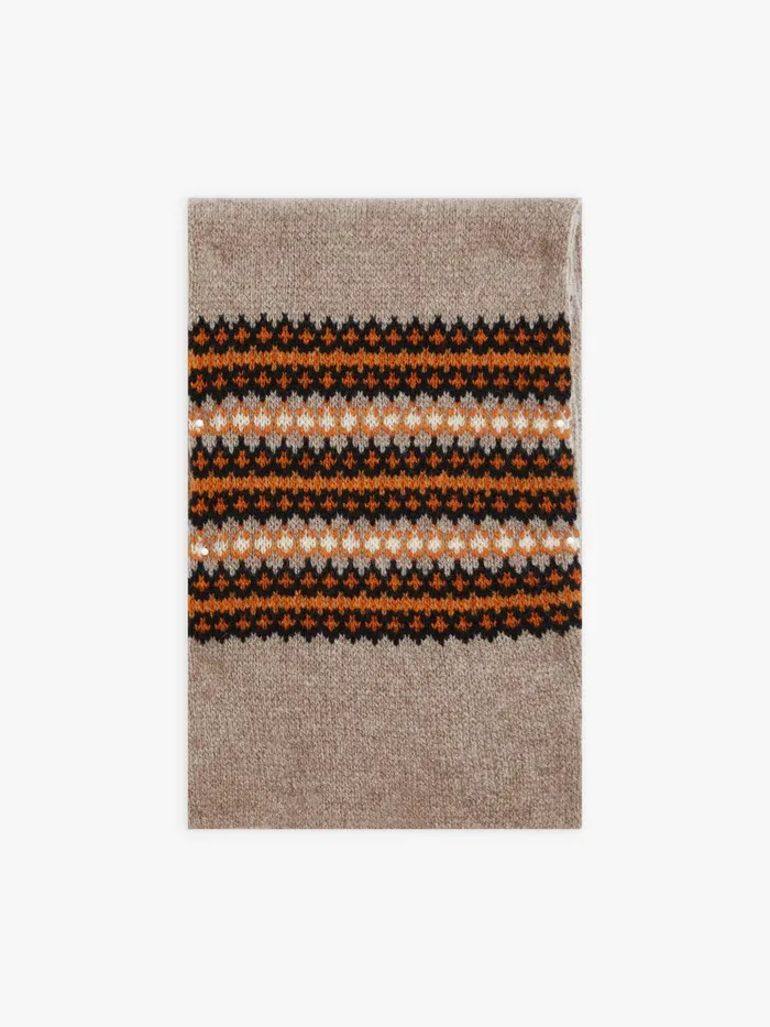 Agns B Scarves Women Beige Wool Edimbourg Scarf