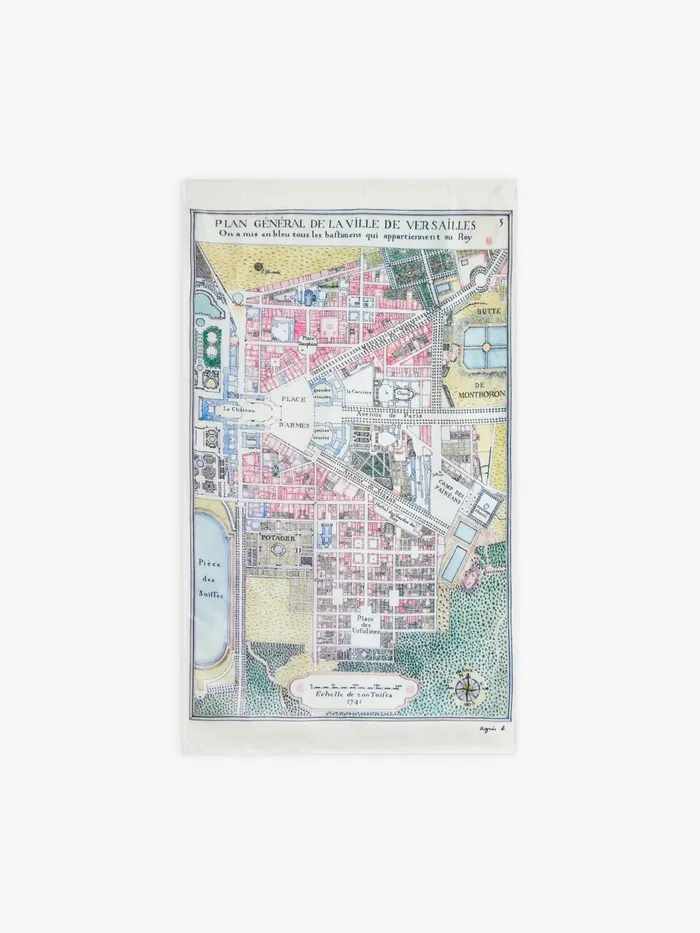 Agns B Scarves Women Plan Versailles Silk Scarf