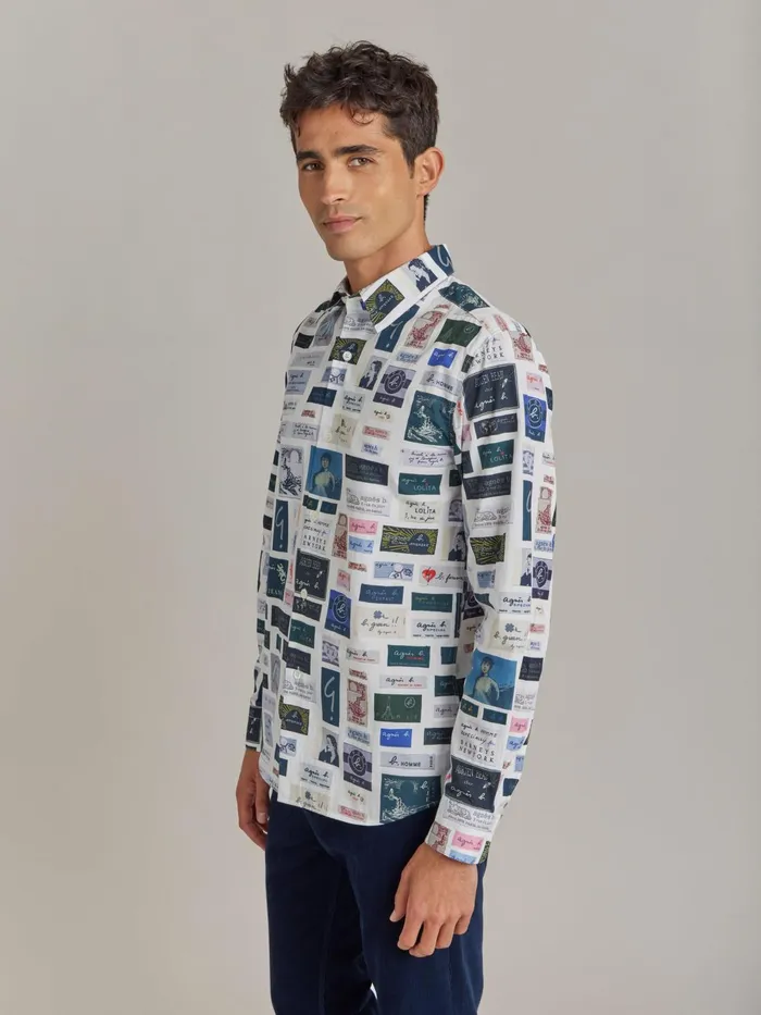 Agns B Shirts Men White Cotton Syd Shirt