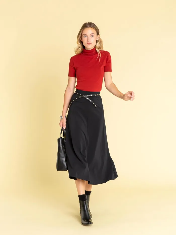 Agns B Skirts and Shorts Women Black Brazil Long Skirt