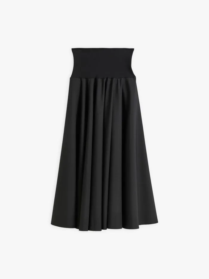 Agns B Skirts and Shorts Women Black Worsted Wool Tabou Skirt
