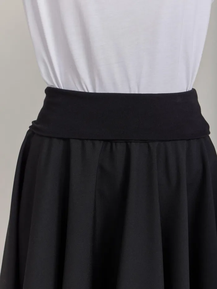 Agns B Skirts and Shorts Women Black Worsted Wool Tabou Skirt