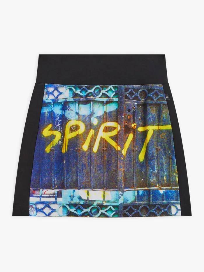 Agns B Skirts and Shorts Women Cotton Printed Short Skirt