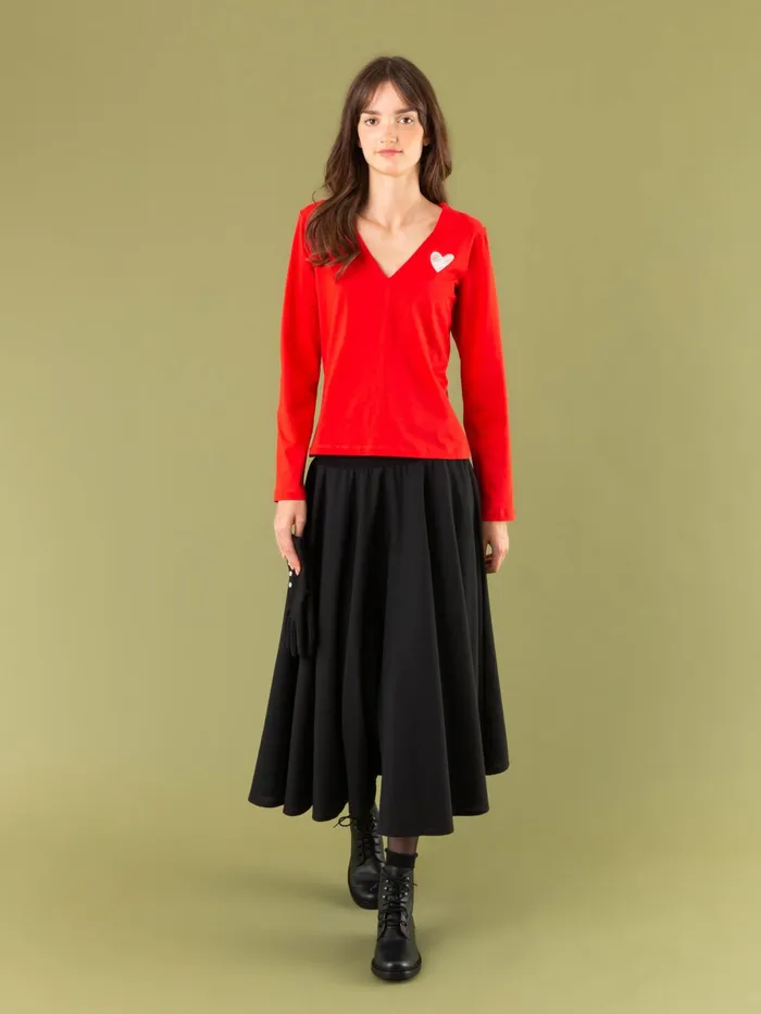 Agns B Skirts and Shorts Women Tabou Black Wool Skirt