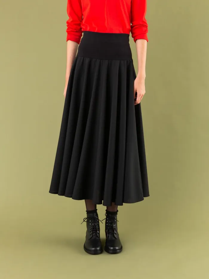 Agns B Skirts and Shorts Women Tabou Black Wool Skirt