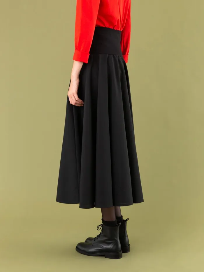 Agns B Skirts and Shorts Women Tabou Black Wool Skirt