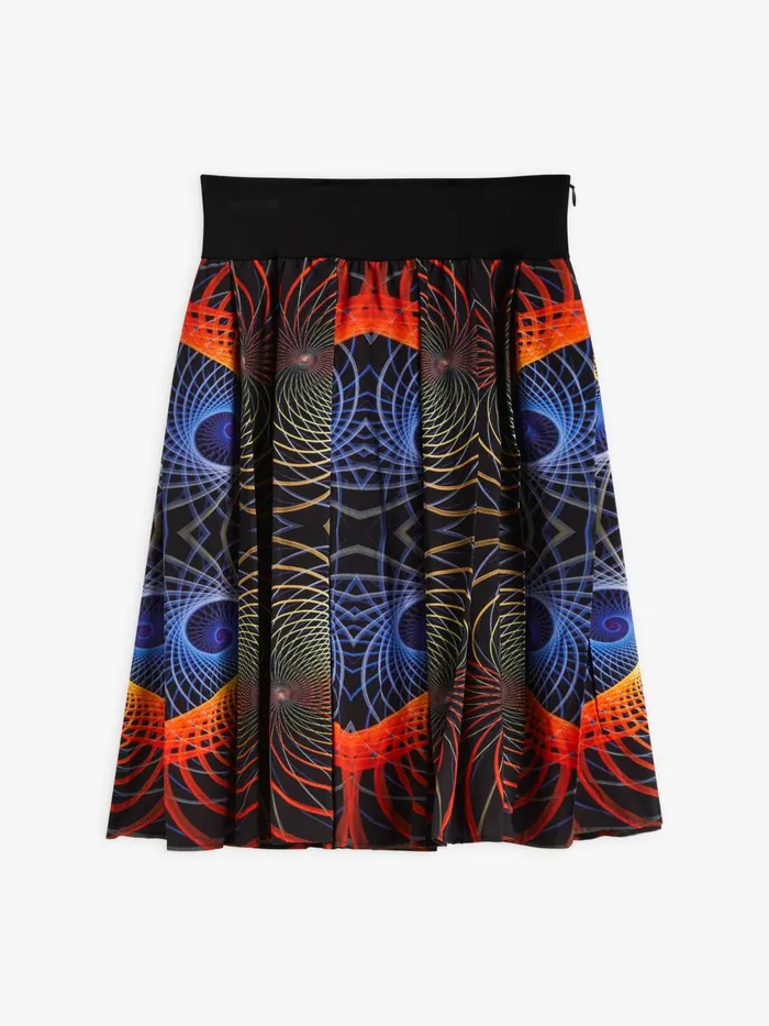 Agns B Skirts and Shorts Women Viscose Printed Ikon Skirt