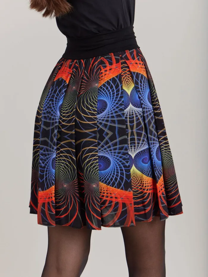 Agns B Skirts and Shorts Women Viscose Printed Ikon Skirt