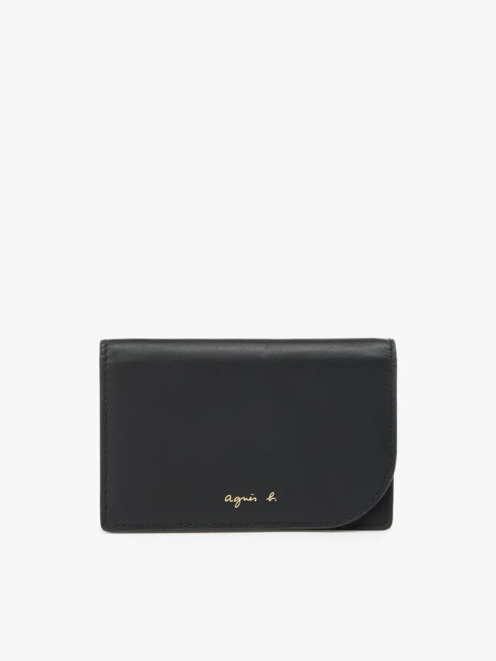 Agns B Small Leather Goods Women Black Leather Wallet