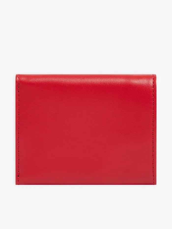 Agns B Small Leather Goods Women Red Leather Wallet