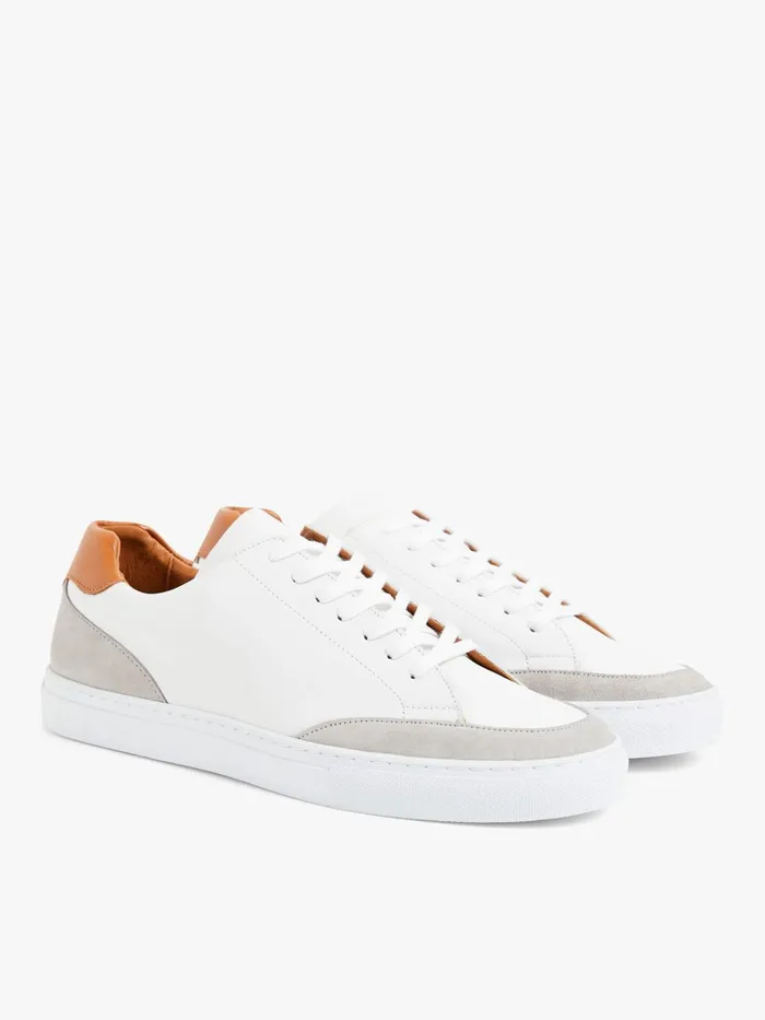 Agns B Sneakers Men White Lambskin Charlie Trainers