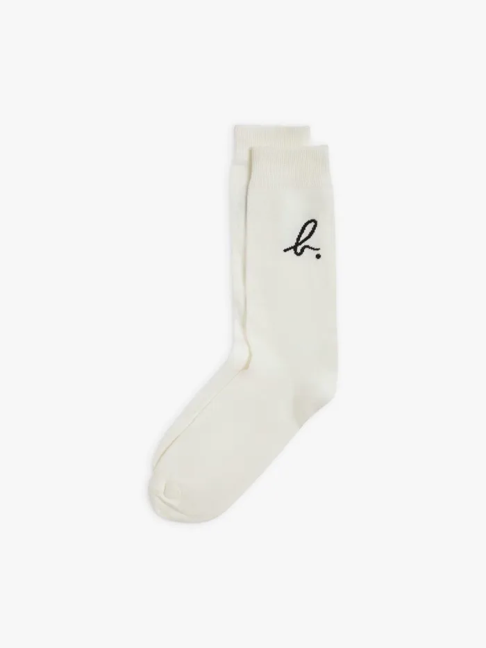 Agns B Socks and Underwear MenWomen White Cotton Socks Pour Paraboot