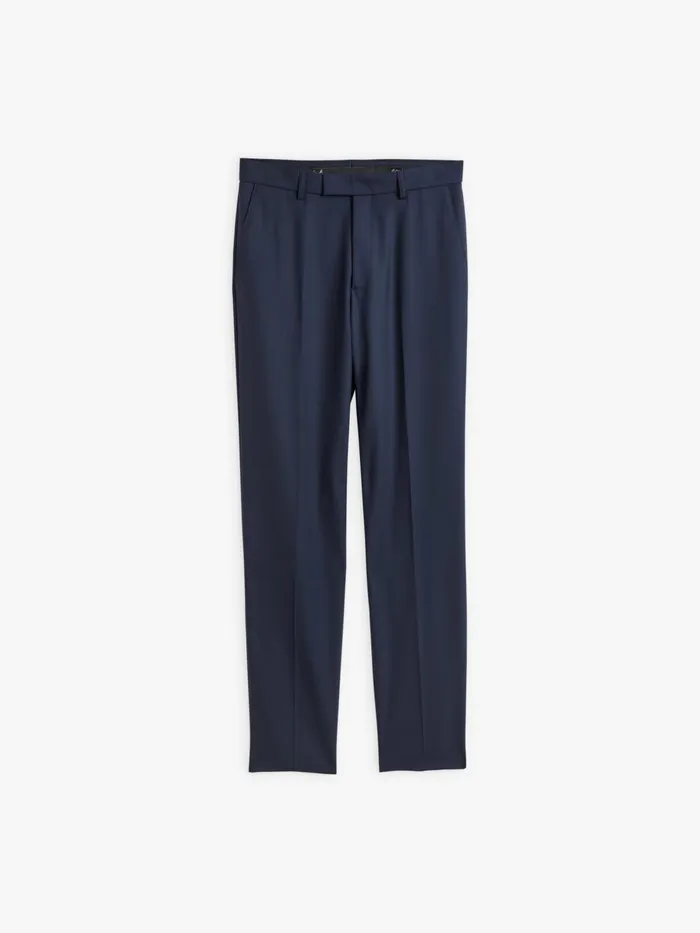 Agns B Suits Men Blue Worsted Wool Lucas Trousers