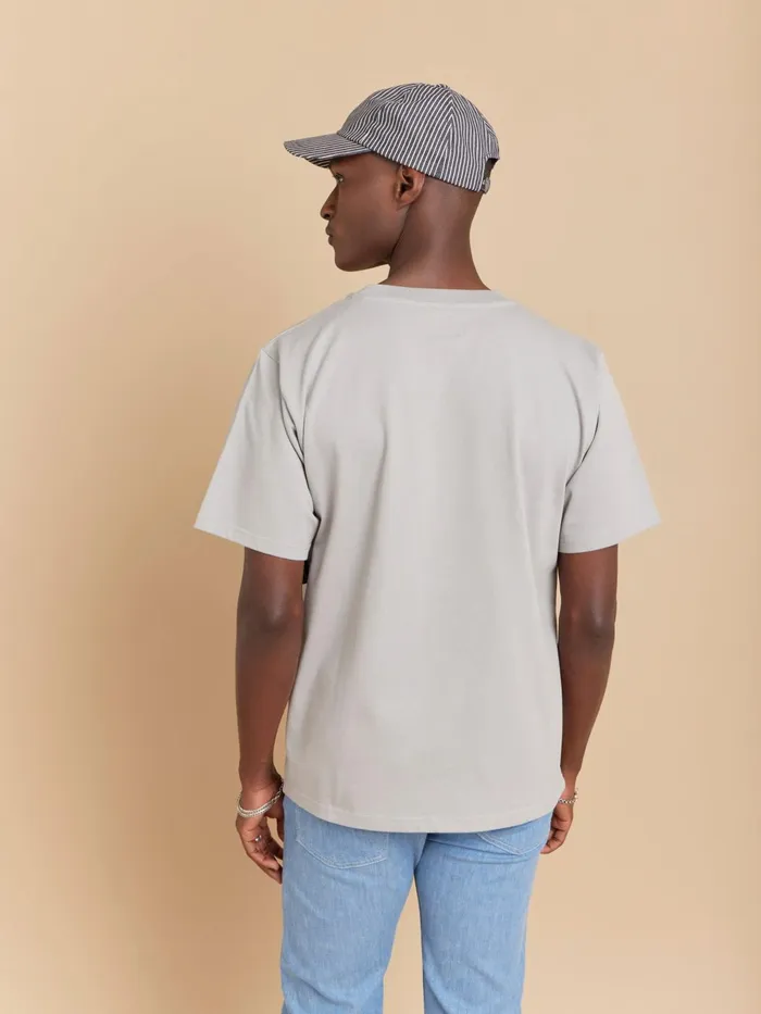 Agns B Tshirts and Polo Shirts Men Grey Mark Cotton Jersey Tshirt