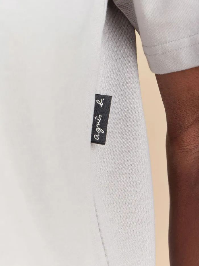 Agns B Tshirts and Polo Shirts Men Grey Mark Cotton Jersey Tshirt