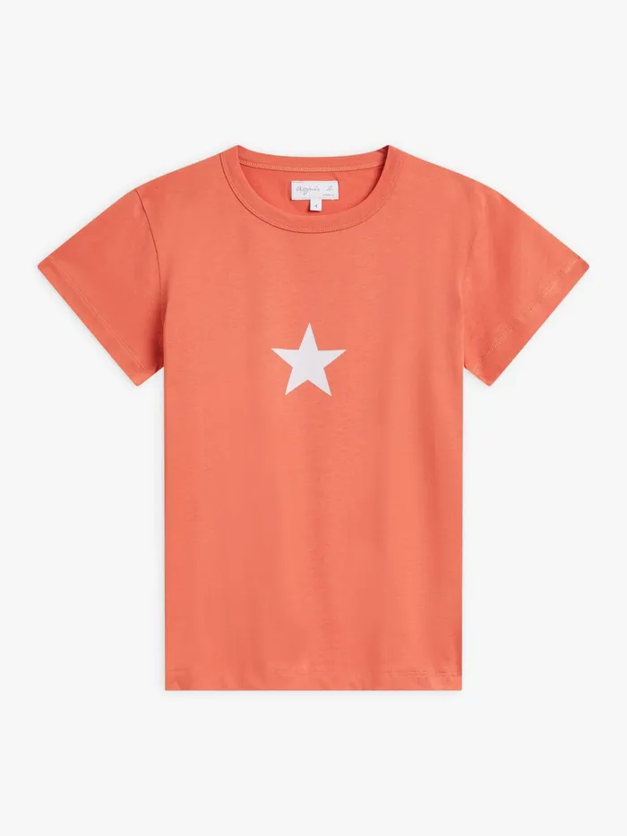 Agns B Tshirts and Tank Tops Women Orange Star Brando Tshirt