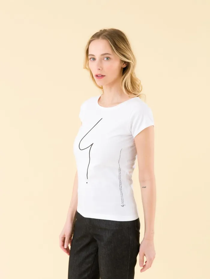 Agns B Tshirts and Tank Tops Women White Short Sleeves Australie 034irony034 Tshirt