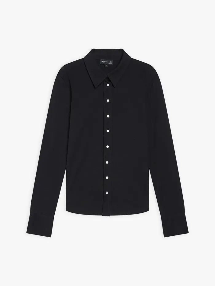 Agns B Tops and Shirts Women Black Cotton Jersey New Parmina Shirt